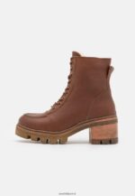 femmes bottillon d'hiver en cuir bottes d'hiver cognac 006BT2032 Anna Field - Image 2