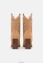 femmes bottine cowboy/biker cuir beige 006BT2052 Anna Field - Image 4