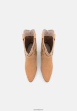 femmes bottine cowboy/biker cuir beige 006BT2052 Anna Field - Image 6