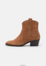 femmes bottine cowboy/biker cuir cognac 006BT2049 Anna Field - Image 2