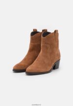 femmes bottine cowboy/biker cuir cognac 006BT2049 Anna Field - Image 3