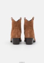 femmes bottine cowboy/biker cuir cognac 006BT2049 Anna Field - Image 4
