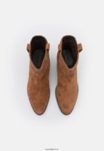 femmes bottine cowboy/biker cuir cognac 006BT2049 Anna Field - Image 6