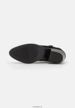 femmes bottine cowboy/biker en cuir noir 006BT2050 Anna Field - Image 5