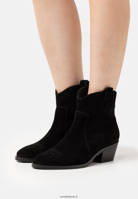 femmes_bottine_cowboy_biker_en_cuir_noir_006bt2050_anna_field.jpg femmes bottine cowboy/biker en cuir noir 006BT2050 Anna Field - Image 1