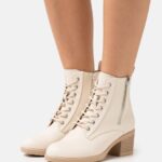 femmes bottines à lacets blanc cassé 006BT2043 Anna Field