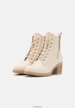 femmes bottines à lacets blanc cassé 006BT2043 Anna Field - Image 3
