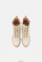 femmes bottines à lacets blanc cassé 006BT2043 Anna Field - Image 6