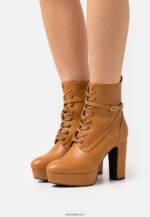 femmes bottines à lacets cognac 006BT2031 Anna Field