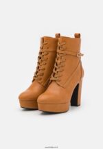 femmes bottines à lacets cognac 006BT2031 Anna Field - Image 3