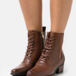 femmes bottines à lacets cognac 006BT2042 Anna Field