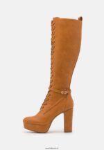femmes bottines à lacets cognac 006BT2221 Anna Field - Image 2
