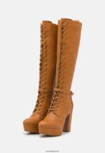 femmes bottines à lacets cognac 006BT2221 Anna Field - Image 3