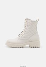 femmes bottines à lacets en cuir blanc 006BT2029 Anna Field - Image 2