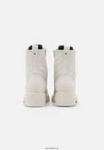 femmes bottines à lacets en cuir blanc 006BT2029 Anna Field - Image 4