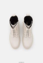 femmes bottines à lacets en cuir blanc 006BT2029 Anna Field - Image 6