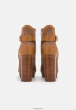 femmes bottines à lacets en cuir cognac 006BT2018 Anna Field - Image 4