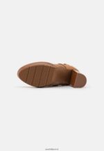 femmes bottines à lacets en cuir cognac 006BT2018 Anna Field - Image 5