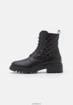 femmes bottines à lacets en cuir noir 006BT2026 Anna Field - Image 2