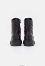 femmes bottines à lacets en cuir noir 006BT2026 Anna Field - Image 4