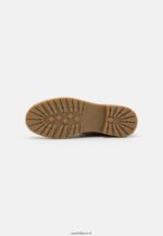 femmes bottines à lacets en cuir taupe 006BT2022 Anna Field - Image 5