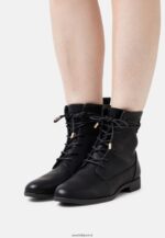 femmes bottines à lacets noires 006BT2016 Anna Field