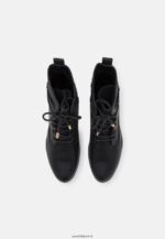 femmes bottines à lacets noires 006BT2016 Anna Field - Image 6