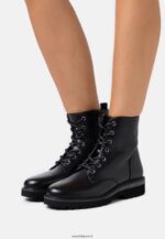 femmes bottines à lacets noires 006BT2019 Anna Field