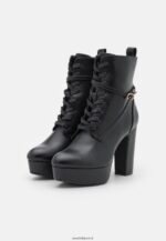 femmes bottines à lacets noires 006BT2020 Anna Field - Image 3
