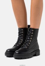 femmes bottines à lacets noires 006BT2027 Anna Field