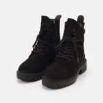 femmes bottines à lacets noires 006BT2038 Anna Field