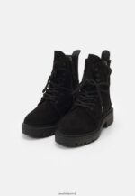 femmes bottines à lacets noires 006BT2038 Anna Field
