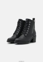 femmes bottines à lacets noires 006BT2040 Anna Field - Image 3