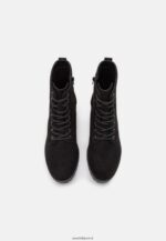 femmes bottines à lacets noires 006BT2045 Anna Field - Image 6