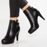 femmes bottines à talons hauts noires 006BT1918 Anna Field
