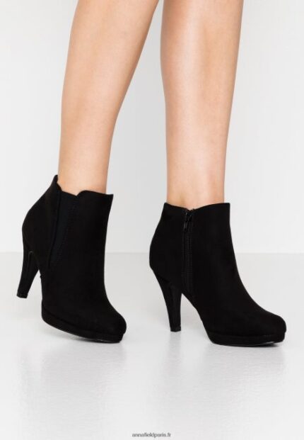 femmes bottines à talons hauts noires 006BT1985 Anna Field