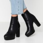 femmes bottines à talons hauts noires 006BT2059 Anna Field