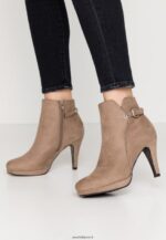 femmes bottines à talons hauts taupe 006BT1987 Anna Field