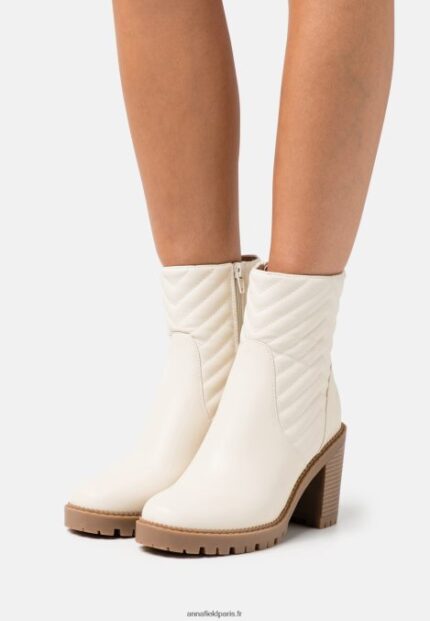 femmes bottines classiques blanc cassé 006BT1950 Anna Field