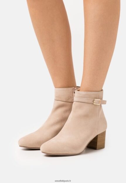 femmes bottines classiques en cuir beige 006BT1962 Anna Field