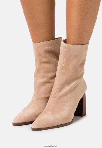 femmes bottines classiques en cuir beige 006BT1986 Anna Field