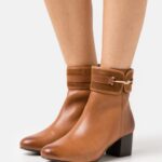 femmes bottines classiques en cuir cognac 006BT1957 Anna Field