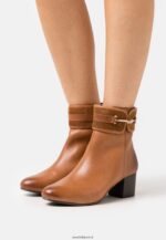 femmes bottines classiques en cuir cognac 006BT1957 Anna Field