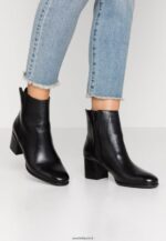 femmes bottines classiques en cuir noir 006BT1980 Anna Field