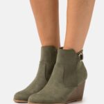 femmes bottines compensées kaki 006BT1913 Anna Field