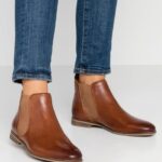 femmes bottines en cuir cognac 006BT1905 Anna Field