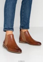 femmes bottines en cuir cognac 006BT1905 Anna Field