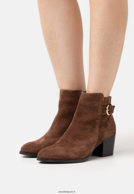 femmes bottines en cuir cognac 006BT1935 Anna Field
