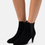femmes bottines en cuir noir 006BT1959 Anna Field