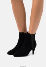 femmes bottines en cuir noir 006BT1959 Anna Field